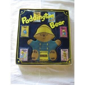 NEW Paddington Bear Sponge‎ bath mitt and 6 mini soaps Vintage 1981 Eden Toys!